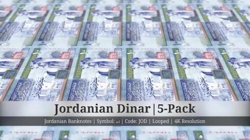 Videohive - Jordanian Dinar | Jordan Currency - 5 Pack | 4K Resolution | Looped - 35541751 - 35541751