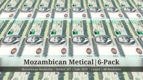 Videohive - Mozambican Metical | Mozambique Currency - 6 Pack | 4K Resolution | Looped - 35503654 - 35503654