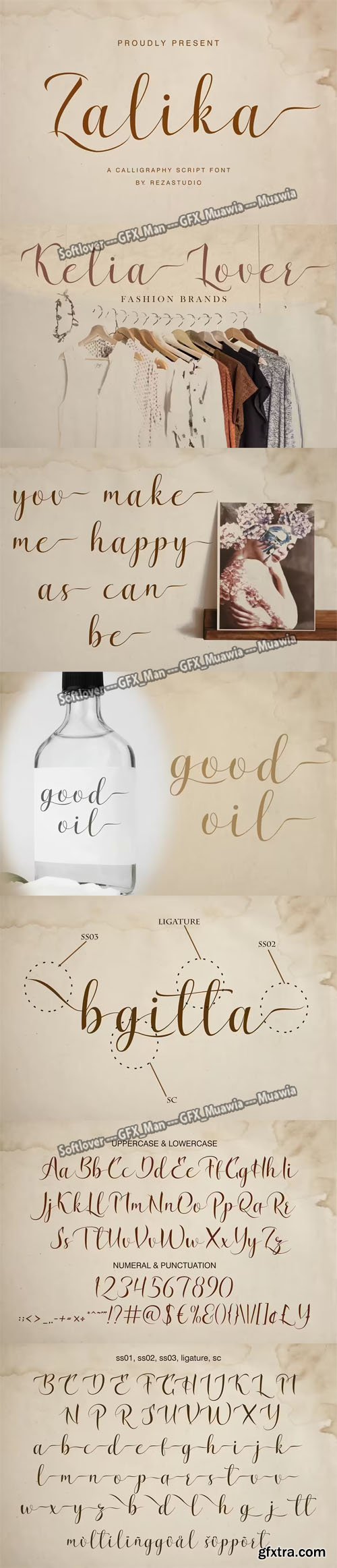 Zalika - Calligraphy Script Font