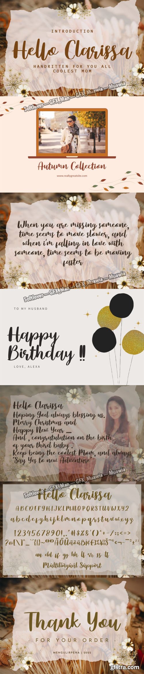 Hello Clarissa - Delicate Handwritten Font