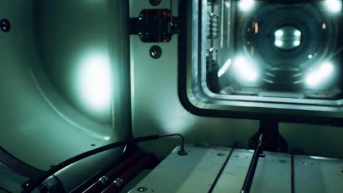 Videohive - Dark Space Ship Futuristic Interior - 35536176 - 35536176