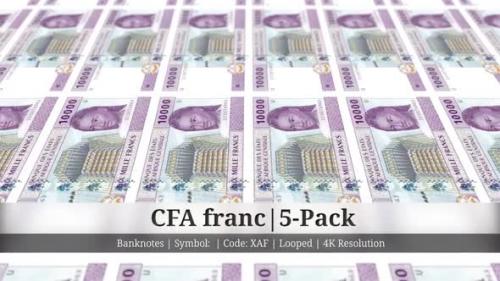 Videohive - CFA franc | Central African States Currency - 5 Pack | 4K Resolution | Looped - 35541718 - 35541718