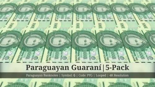 Videohive - Paraguayan Guaraní | Paraguay Currency - 5 Pack | 4K Resolution | Looped - 35541719 - 35541719