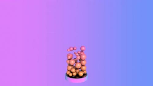 Videohive - balls bouncing on the object are rotating and painted in different colors spheres animation - 34147174 - 34147174