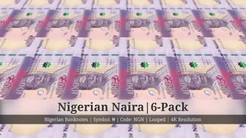 Videohive - Nigerian Naira | Nigeria Currency - 6 Pack | 4K Resolution | Looped - 35499659 - 35499659