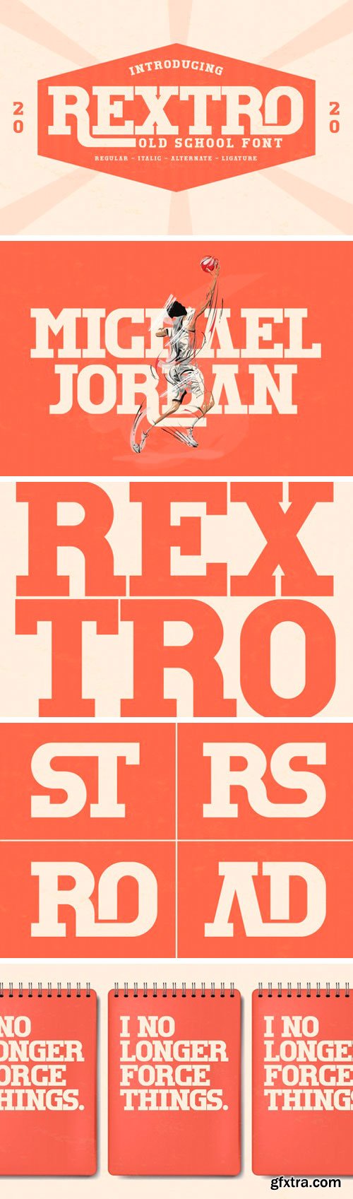 REXTRO Slab Serif Font