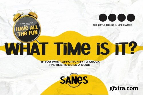 SANES - Sans Display Font