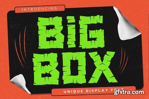 BIG BOX - Unique Display Font