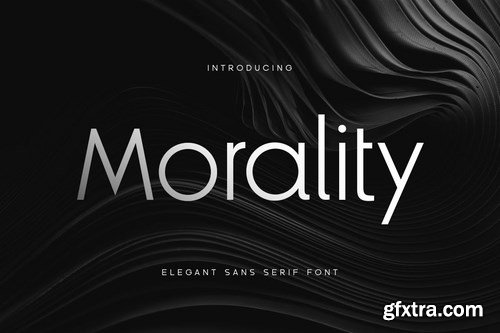 Morality - Elegant Sans Serif Font