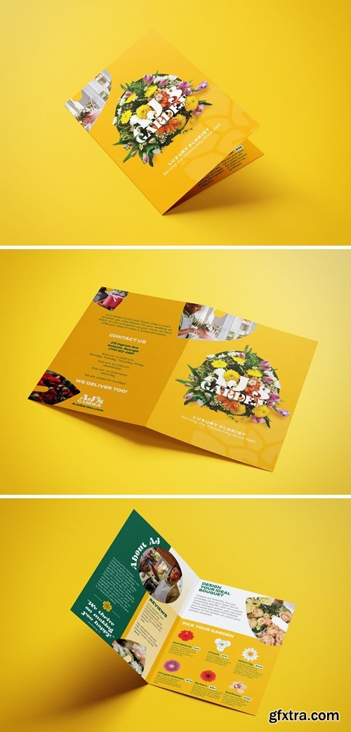 Flower Garden Florist Bifold Brochure