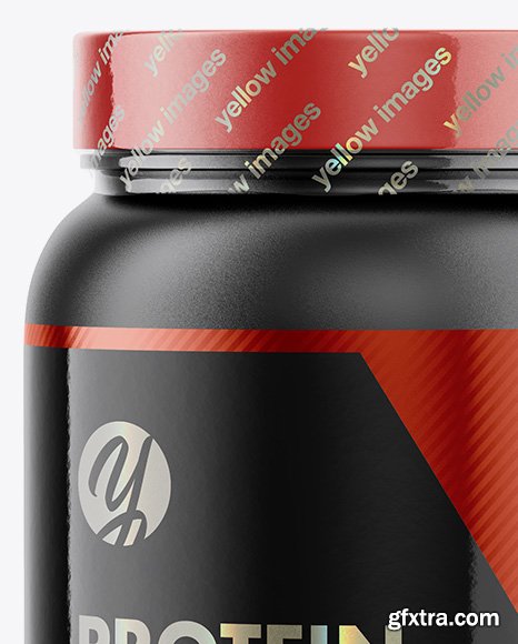 Matte Protein Jar Mockup 39398