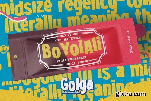 Golga - Unique Bold Display Font