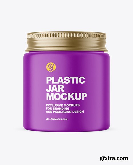 Matte Plastic Jar Mockup 65876