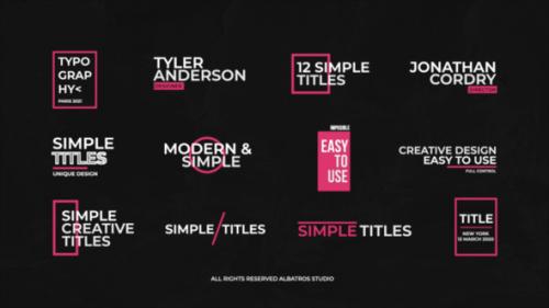 Videohive - Simple Titles | FCPX & Apple Motion - 35612533 - 35612533