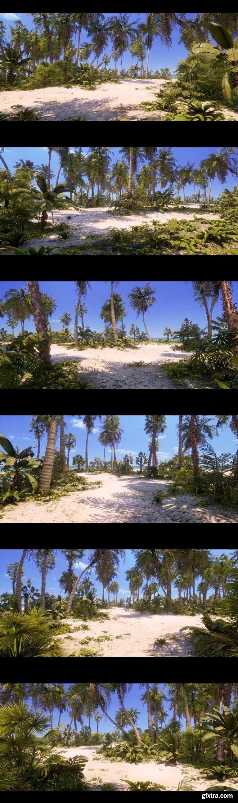 Unreal Engine – Tropical Foliage and Landscape » GFxtra