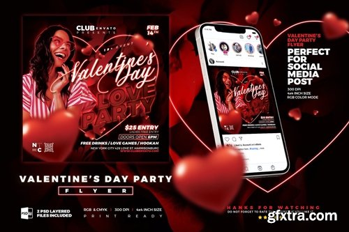 Valentine Day Flyer | Love Party