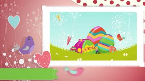 Videohive - Cute Easter Animation 4k - 35624287 - 35624287