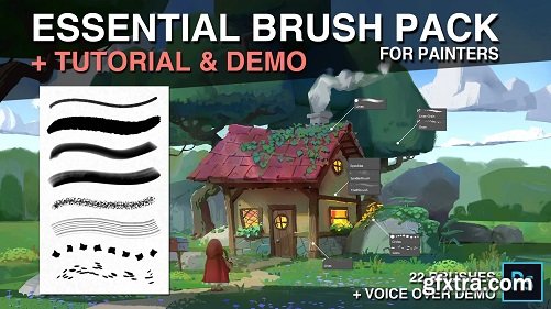 Essential Brush pack for Painters - Stylized environment