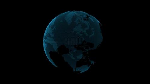 Videohive - 3d Digital Technology Hologram Earth - 35632075 - 35632075