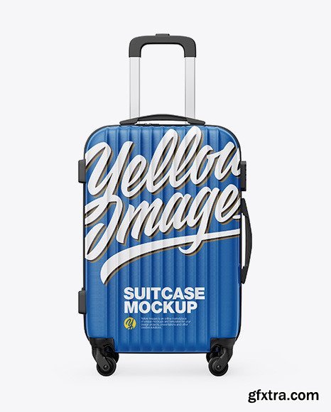 Travel Suitcase Mockup - Front View 69621