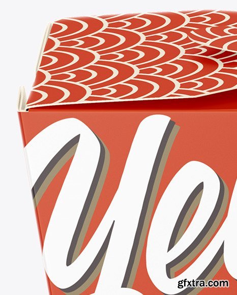 Matte Paper Noodles Box Mockup 67794