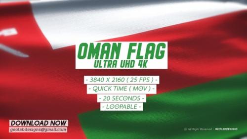 Videohive - Oman Flag - Ultra UHD 4K Loopable - 35632348 - 35632348