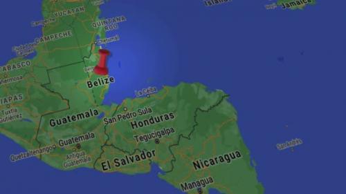 Videohive - Belize On Map 4K - 35634295 - 35634295