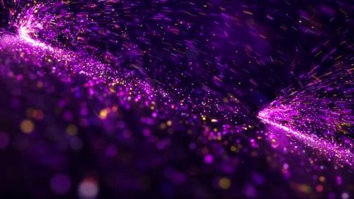 Videohive - Purple Particle Background - 35635042 - 35635042