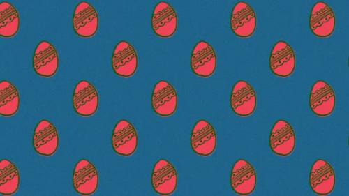 Videohive - Cute Easter Egg Pattern animation 4k - 35624329 - 35624329