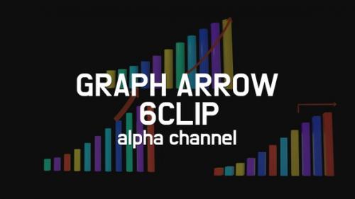 Videohive - Graph Arrow 6 Clip Alpha - 35631019 - 35631019