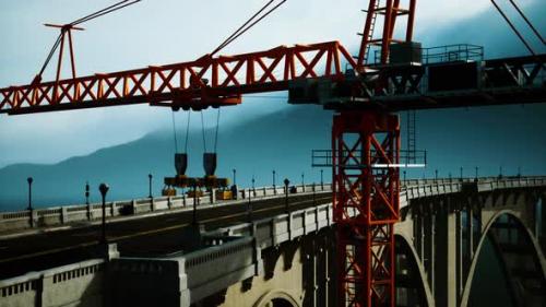 Videohive - High Way Bridge Under Construction - 35633342 - 35633342