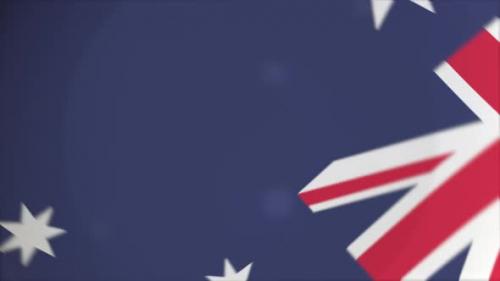 Videohive - Flag of Australia on the Plate - 35637600 - 35637600