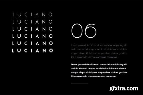 Luciano Display Typeface Font