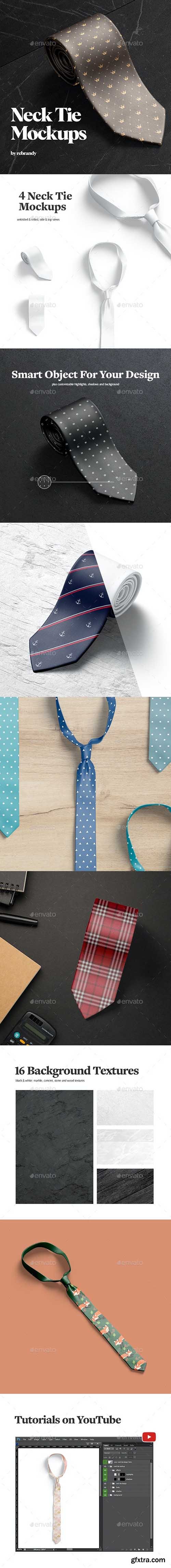 GraphicRiver - Neck Tie Mockups 34908922