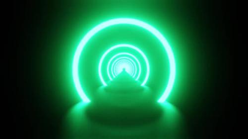 Videohive - Green Ring Tunnel Vj Loop Background HD - 35621549 - 35621549