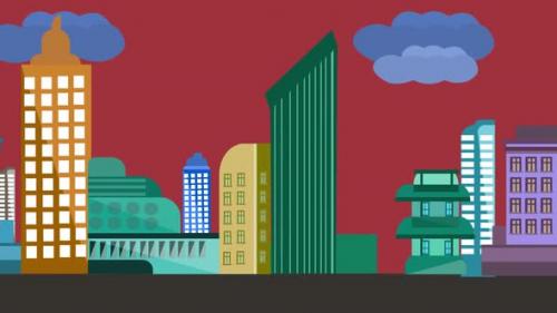 Videohive - cartoon city buillding - 35622402 - 35622402