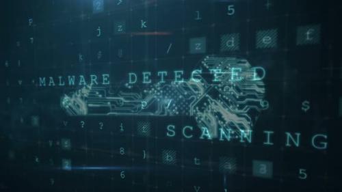 Videohive - Decryption key used in cyber attack 4k - 35623109 - 35623109