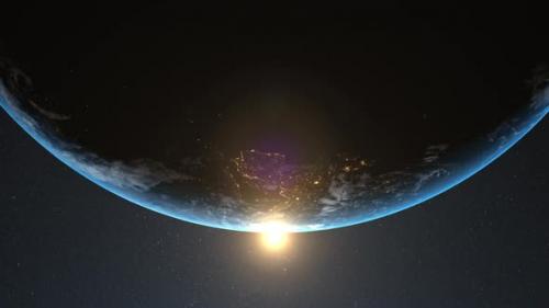 Videohive - Animation of Earth in space 4k - 35623239 - 35623239