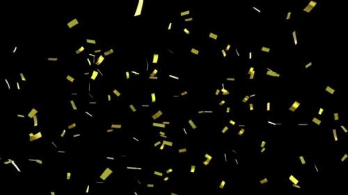 Videohive - Gold confetti falling - 35623540 - 35623540