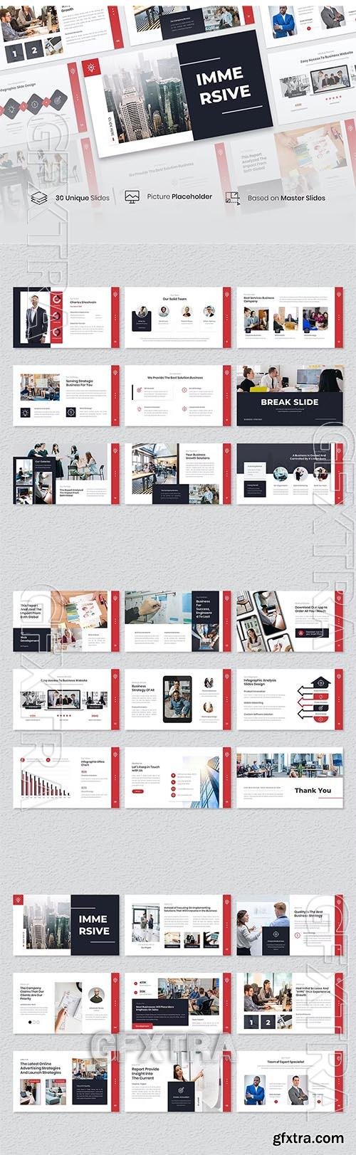 Immersive – Business Strategy PowerPoint Template 4WCF2SL