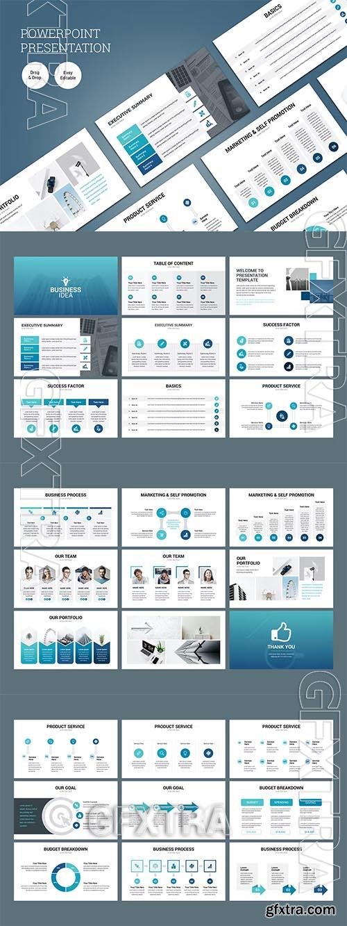 Business Modern PowerPoint Presentation Template M354BED