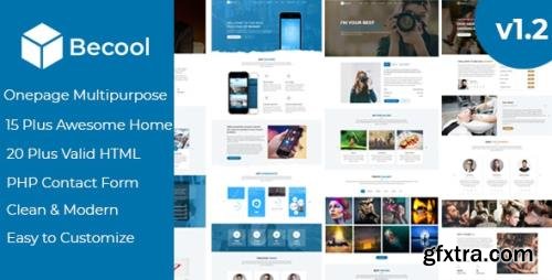 ThemeForest - Becool v1.2 - Onepage Multipurpose Template - 22584054