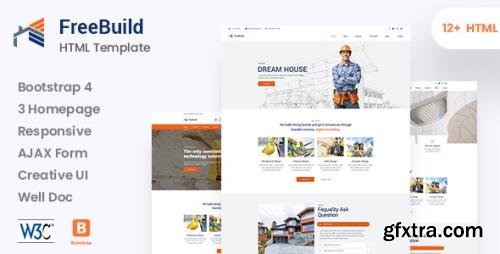 ThemeForest - FreeBuild v1.0 - Construction HTML Template - 24466140