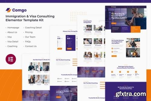 ThemeForest - Comgo v1.0.0 - Immigration & Visa Consulting Elementor Template Kit - 35636855