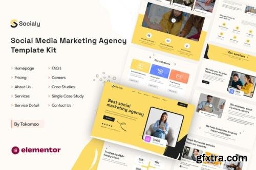 ThemeForest - Socialy v1.0.1 - Social Media Marketing Agency Elementor Template Kit - 35612642