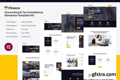 ThemeForest - Fineco v1.0.0 -  Accounting & Tax Consultancy Services Elementor Template Kit - 35636570