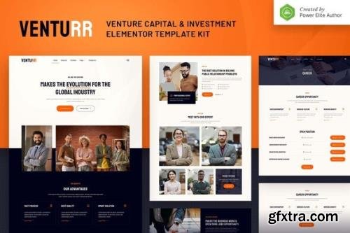 ThemeForest - Venturr v1.0.0 - Venture Capital & Investment Elementor Template Kit - 35701340
