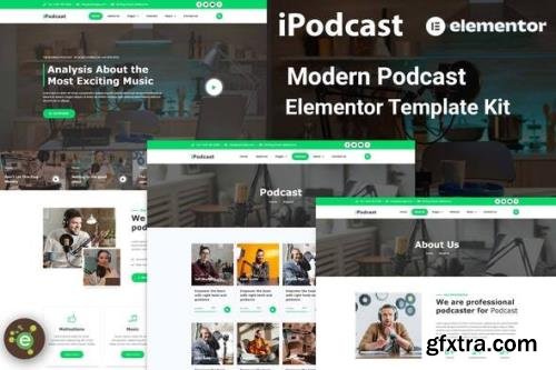 ThemeForest - iPodcast v1.0.0 - Modern Podcast Elementor Template Kit - 35537902