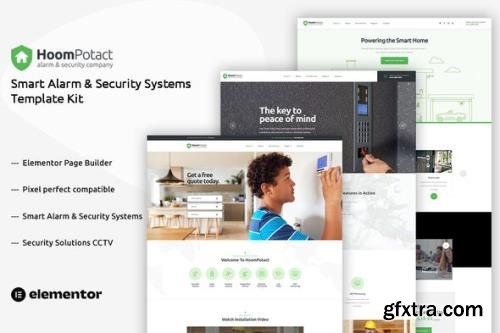 ThemeForest - HoomPotact v1.0.0 - Smart Alarm & Security Systems Template Kit - 35503004