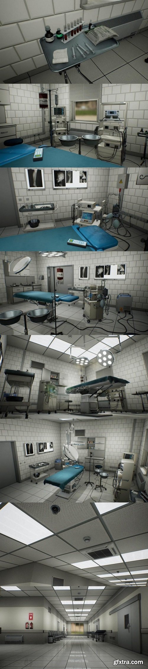 Unreal Engine – Hospital environment (MODULAR)